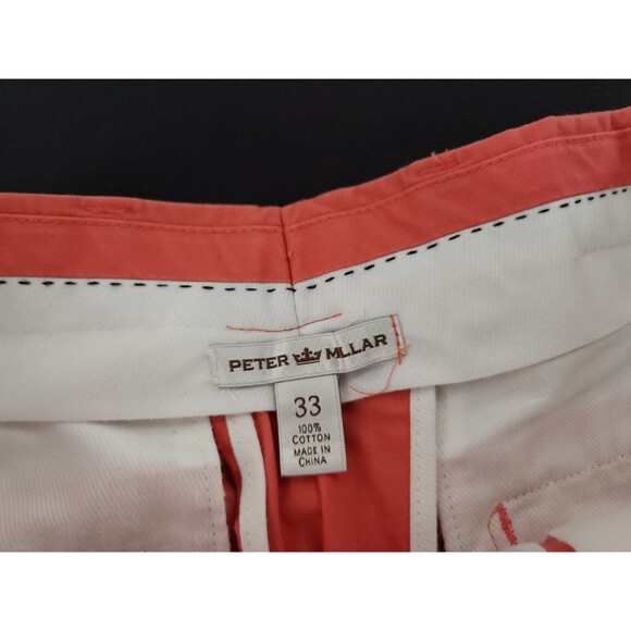 Peter Millar Coral Bermuda Shorts Mens‎ Size 33 - Actual 32" Golf Casual Pants - Picture 6 of 10